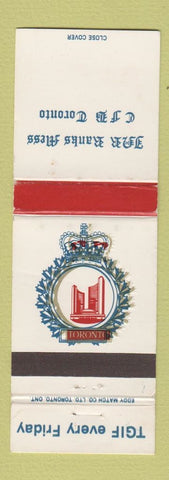 Matchbook Cover - CFB Toronto ON Military Canada WEAR
