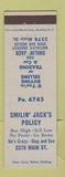 Matchbook Cover - Smilin' Jack's Used Cars Buffalo NY