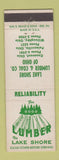 Matchbook Cover - Lake Shore Lumber Coal Willoughby Painesville Conneaut OH