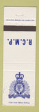 Matchbook Cover - Royal Canadian Mounted Police Canada