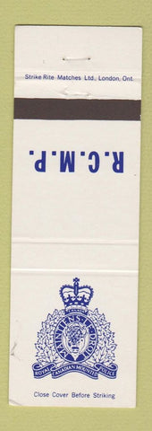 Matchbook Cover - Royal Canadian Mounted Police Canada