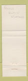 Matchbook Cover - Lanark and Renfrew Scottish Regiment Canada Military