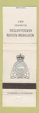 Matchbook Cover - Canadian Military Northern Region HQ Yellowknife NWT