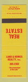 Matchbook Cover - Land & Homes Real Estate Lake Ozark MO