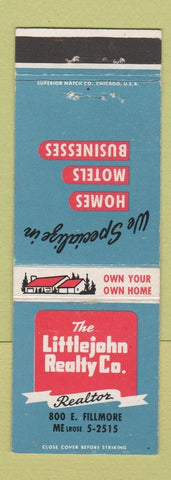 Matchbook Cover - Littlejohn Real Estate Colorado Springs