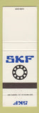 Matchbook Cover - SKF Roller Bearings