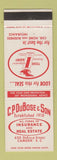 Matchbook Cover - CP DuBose Real Estate Insurance Camden SC WEAR