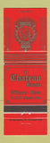 Matchbook Cover - Chateau Room Officers' Mess CFB Moose Jaw SK Military