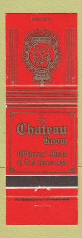 Matchbook Cover - Chateau Room Officers' Mess CFB Moose Jaw SK Military
