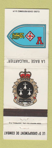 Matchbook Cover - Le 5e Groupement de Combat LA Base Valcartier QC WEAR
