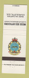 Matchbook Cover - Officers Mess Canada Military Courcelette QC