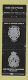 Matchbook Cover - Base Des Forces Valcartier Canada Military WEAR