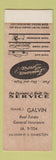 Matchbook Cover - Frank Galvin Real Estate Insurance Hamilton ON SAMPLE