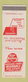 Matchbook Cover - Allen Nimmons Insurance Real Estate Alton IL