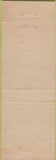 Matchbook Cover - White House Snack Shop no town