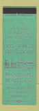 Matchbook Cover - Broussard Real Estate Sulphur LA