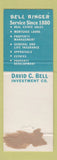 Matchbook Cover - David Bell Real Estate Insurance Minneapolis MN WEAR