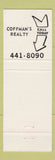 Matchbook Cover - Coffman's Real Estate Fort Thomas KY