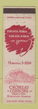 Matchbook Cover - Chomeau Gibbons Real Estate Kirkwood MO WEAR