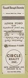 Matchbook Cover - Circle Real Estate Chicago IL SAMPLE