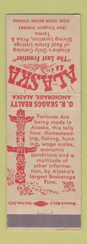 Matchbook Cover - OR Skaggs Real Estate Anchorage AK