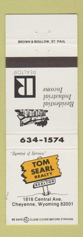 Matchbook Cover - Tom Searl Real Estate Cheyenne WY