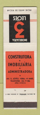 Matchbook Cover - Leoes Imobiliaria Insurance? Brazil