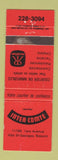 Matchbook Cover - Inter Comte Real Estate Beauce QC WEAR