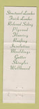 Matchbook Cover - Massachusetts Lumber Company Cambridge MA WEAR