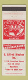 Matchbook Cover - J Alfred Mouton Real Estate Lafayette? LA?