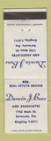 Matchbook Cover - Darwin Bone Real Estate Sarasota FL