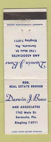 Matchbook Cover - Darwin Bone Real Estate Sarasota FL