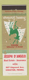 Matchbook Cover - Joseph D'Angelo Real Estate Insurance Chester PA Christmas