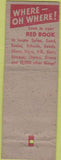 Matchbook Cover - Red Book Habit Telephone Book WORN
