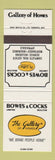 Matchbook Cover - Bowes Cocks Real Estate Toronto?