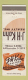 Matchbook Cover - JH Kahn Real Estate Glencoe IL?