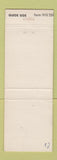 Matchbook Cover - Green Real Estate Benton AR