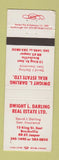 Matchbook Cover - Dwight Darling Real Estate Brockville ON