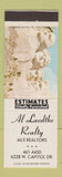 Matchbook Cover - Al Laedtke Real Estate