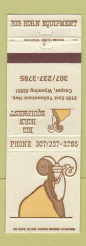 Matchbook Cover - Big Horn Equipment Casper WY