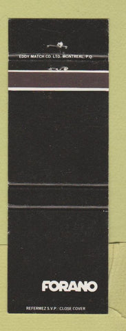 Matchbook Cover - Forano