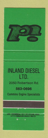 Matchbook Cover - Inland Diesel Cummins Engine Specialists