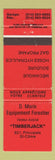 Matchbook Cover - D Morin Forester Equipment St Come QC WEAR
