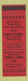 Matchbook Cover - Temple Peirce Insurance Real Estate New York City?