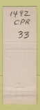 Matchbook Cover - Pioneer Real Estate Insurance