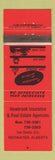 Matchbook Cover - Newbrook Insurance Real Estate Redwater AB