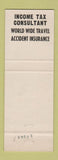 Matchbook Cover - Walter Hammel Real Estate Insurance Lehighton PA YELLOW