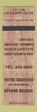 Matchbook Cover - Votre Courtier Lac Beauport QC Gerard Bolduc WEAR
