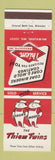 Matchbook Cover - Thiem Twins Products Milwaukee WI