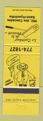 Matchbook Cover - Le Carrefour de la Peinture St Hyacinthe QC painting
